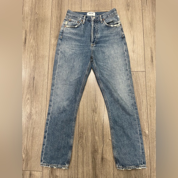AGOLDE Riley High Rise Straight Crop Jeans Sz 23 - Picture 4 of 11